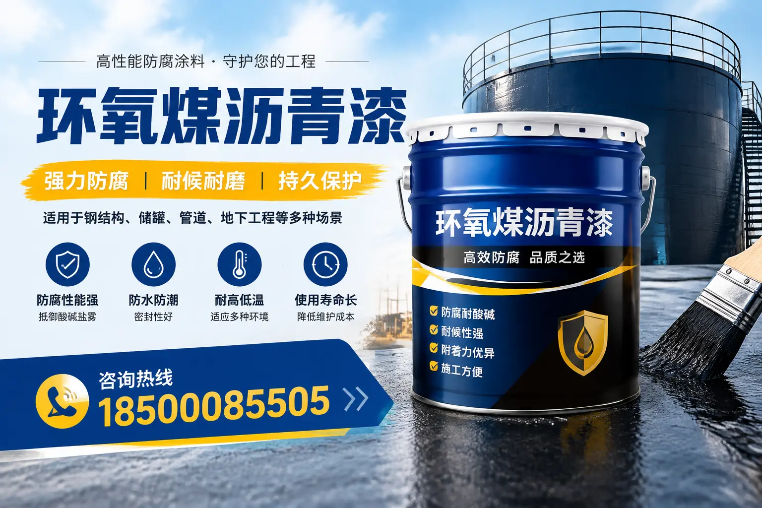 环氧煤沥青漆在工业中的应用，大连企业的选择